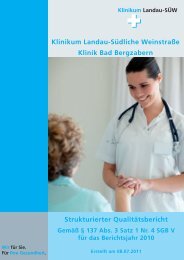 Klinikum Landau-Südliche Weinstraße Klinik Landau ... - KTQ
