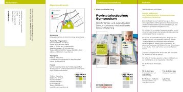 Perinatologisches Symposium - Städtisches Klinikum München