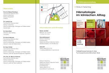 Programm - Städtisches Klinikum München