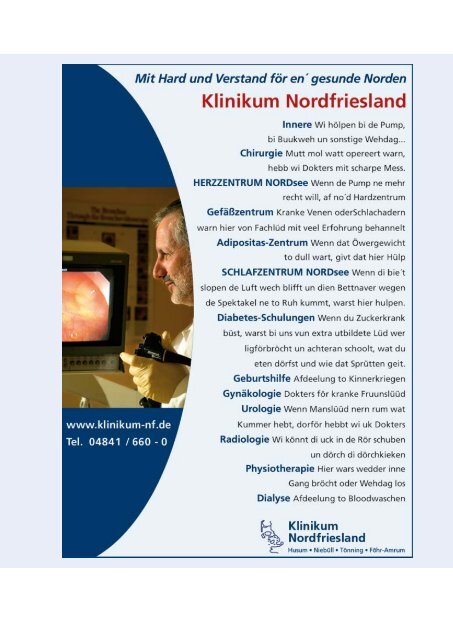Qualitäts bericht 2006 - Klinikum Nordfriesland