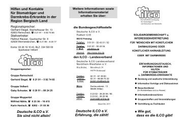 Deutsche ILCO - Klinikum Niederberg