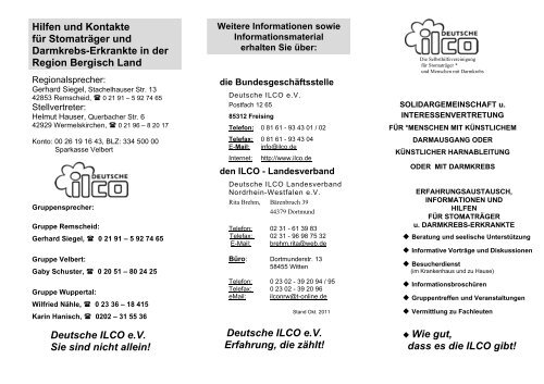 Deutsche ILCO - Klinikum Niederberg