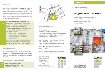 Magersucht - Bulimie - Städtisches Klinikum München