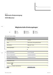 Mitgliedschaftserhebungsbogen - Klinikum Passau