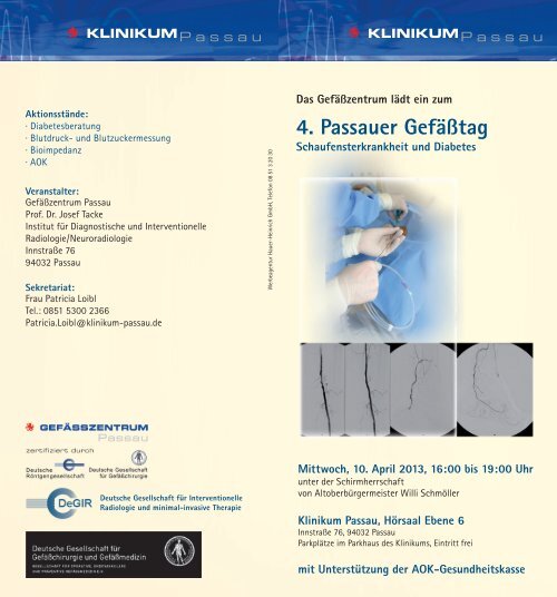 4. Passauer Gefäßtag - Klinikum Passau