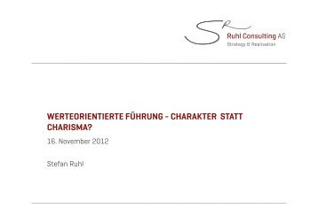 Workshop: Werteorientierte Führung – Charakter statt Charisma?