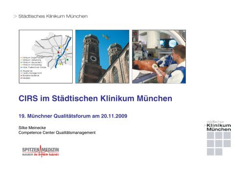 Wie funktioniert CIRS im StKM? - Städtisches Klinikum München