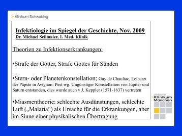 Infektiologie im Spiegel der Geschichte, Nov. 2009 - Städtisches ...