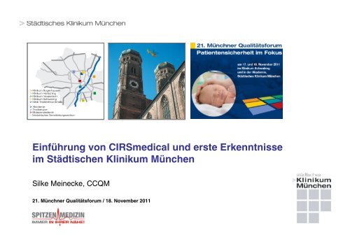 Einführung von CIRSmedical und erste Erkenntnisse im Städtischen ...