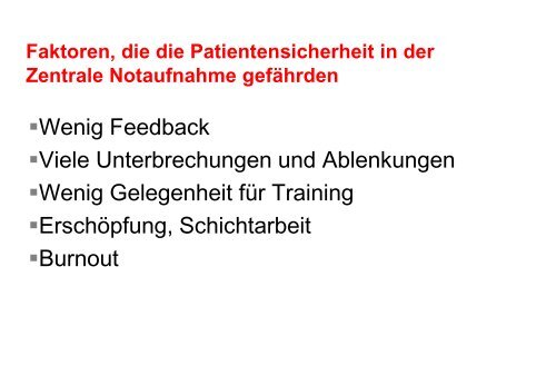 Zentrale Notaufnahme in einem Klinikum der Maximalversorgung