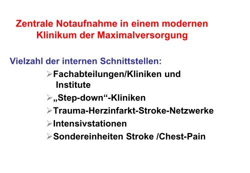 Zentrale Notaufnahme in einem Klinikum der Maximalversorgung