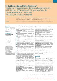 S3-Leitlinie „Kolorektales Karzinom“ Ergebnisse ... - Klinikum Passau