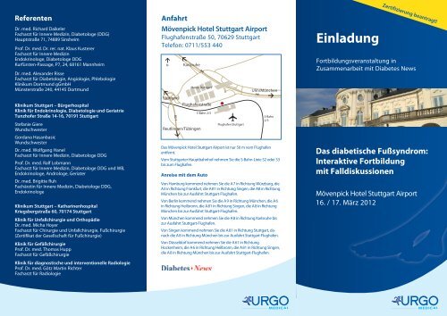 Einladung & Programm der Fortbildung - URGO GmbH