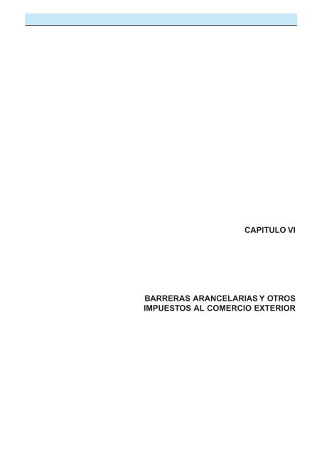 Capitulo Vi Barreras Arancelarias Y Otros Impuestos Procomer