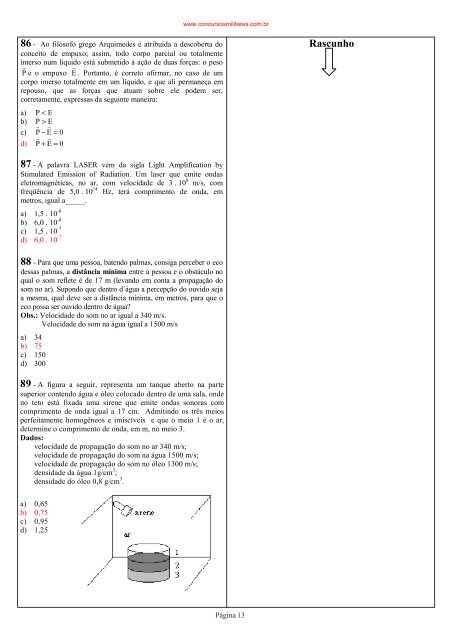 Prova do CFS-B 2/ 2008 -BCT - Concursos Militares