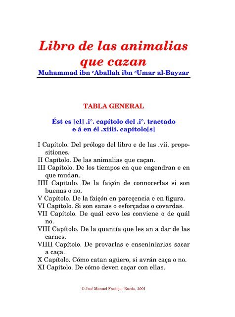 Libro de Cetrería de Moamín