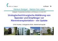 Urologische/chirurgische Abklärung von ... - Klinikum Stuttgart