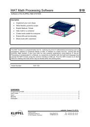 MAT Math Processing Software S10 - Klippel GmbH