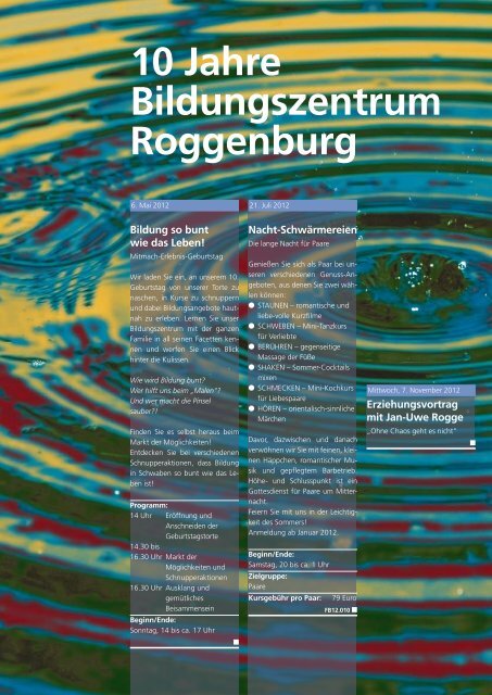 Kursprogramm - Kloster Roggenburg