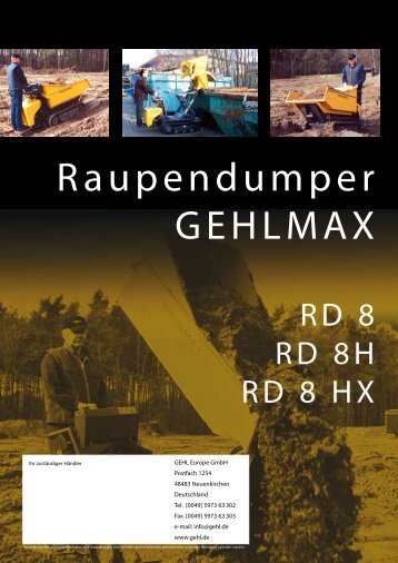 Raupendumper GEHLMAX - Ertl-tegtmeyer.de