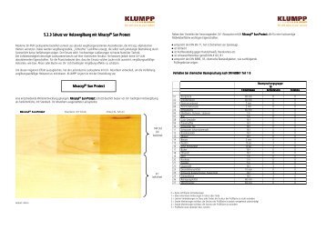 5.2.3 Schutz vor Holzvergilbung mit Miracryl ... - Klumpp Coatings