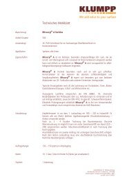 Technisches Merkblatt - Klumpp Coatings