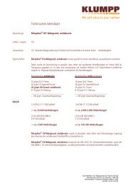 Technisches Merkblatt - Klumpp Coatings