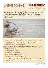 LIFETIME COATING - Klumpp Coatings