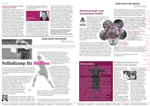 Newsletter - Keine Macht den Drogen