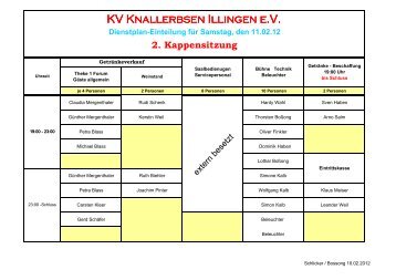 KV Knallerbsen Illingen e.V. - KV Karnevalsverein Knallerbsen e.V.