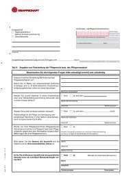 Pflegeversicherung Antrag auf Leistungen der ... - Knappschaft