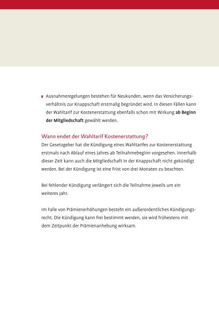 Wahltarife Kostenerstattung Arzt/Zahnarzt (PDF/316 KB) - Knappschaft