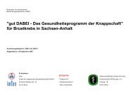 für Brustkrebs in Sachsen-Anhalt - Knappschaft