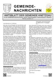 GEMEINDE- NACHRICHTEN - Knetzgau