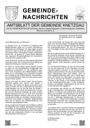 GEMEINDE- NACHRICHTEN - Knetzgau