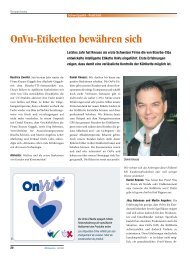 OnVu-Etiketten bewähren sich - Kneuss