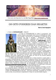 OS OITO PODERES DAS SHAKTIS - Shri Yoga Devi