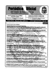 26 de Agosto de 2011 No. 41 - Indice - Gobierno del Estado de Baja ...