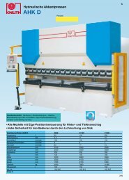 Hydraulische Abkantpressen - Knuth.de