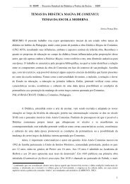 temas da didática magna de comenius - CEPED - Centro de ...