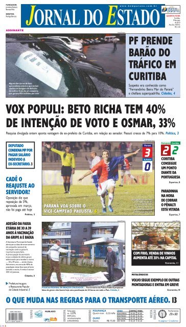 VOX POPULI: BETO RICHA TEM 40% DE INTENÇÃO ... - Bem Paraná