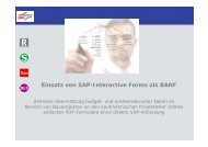 Einsatz von SAP-Interactive Forms als BANF - koan solution