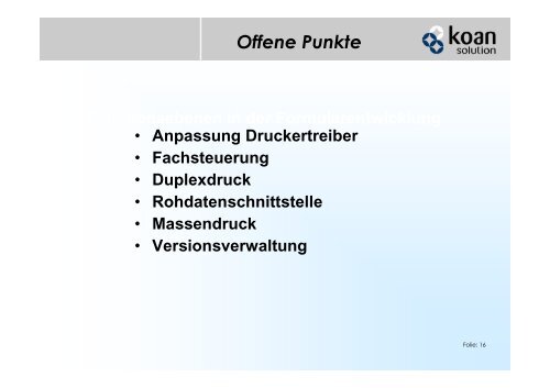 Formulare - koan solution