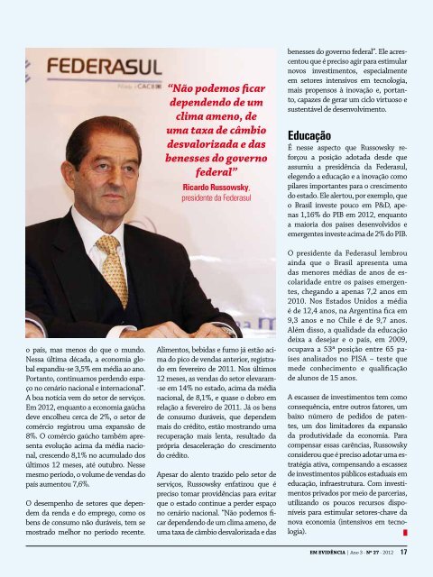 Sesi-RS - Revista Em Evidência