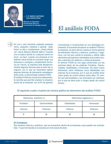 El análisis FODA - Intelegis