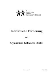 46-seitige PDF - Gymnasium Koblenzer Straße