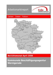 Arbeitsmarktreport - KoBa Harz