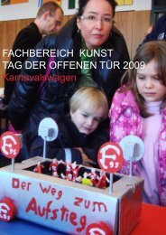FACHBEREICH KUNST TAG DER OFFENEN TÜR 2009 ...