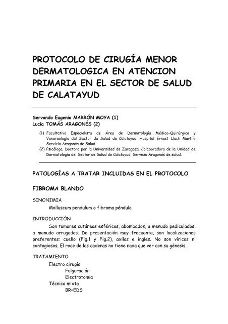 Protocolo De Cirugia Menor Dermatologica Inicio Grupo Protocolo De Cirugia Menor Dermatologica Inicio Grupo