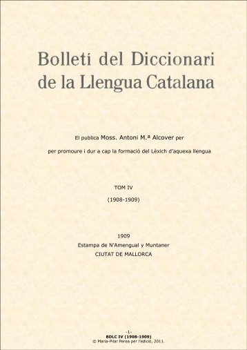 BDLC IV - Institut d'Estudis Catalans